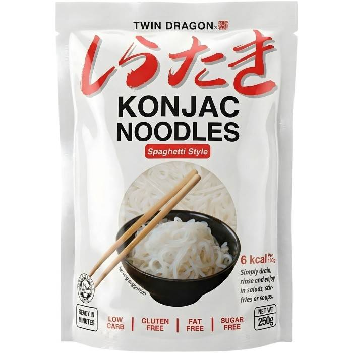 Twin Dragon Nudlar Konjac Spagetti 250g