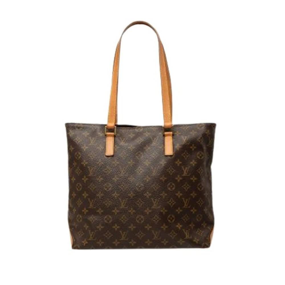 Louis Vuitton Vintage Pre-owned Cabas Mezzo Tote Bag - Vintage - Dame - Brun - ONE SIZE - Læder