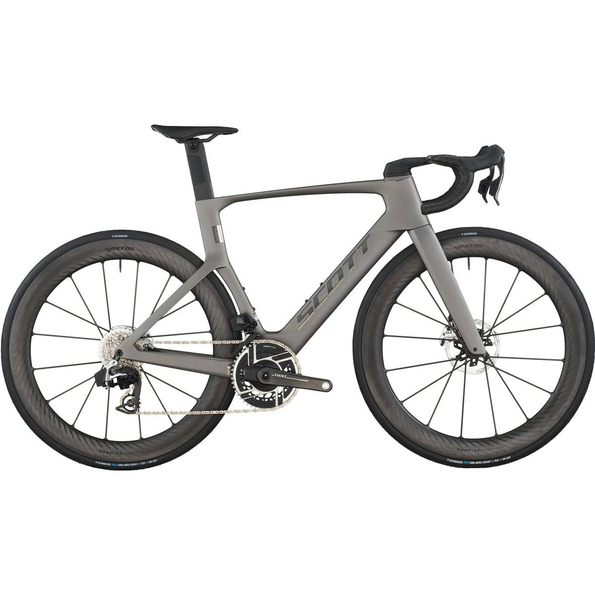 Aeroracer Scott Foil RC Ultimate Tungsten Grey XXS - Grå Brun ( )