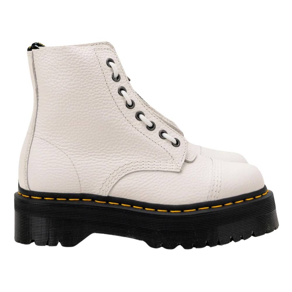 Dr. Martens Sinclair Platform Boot - Sko - Dame - Hvid - 39 EU - Læder