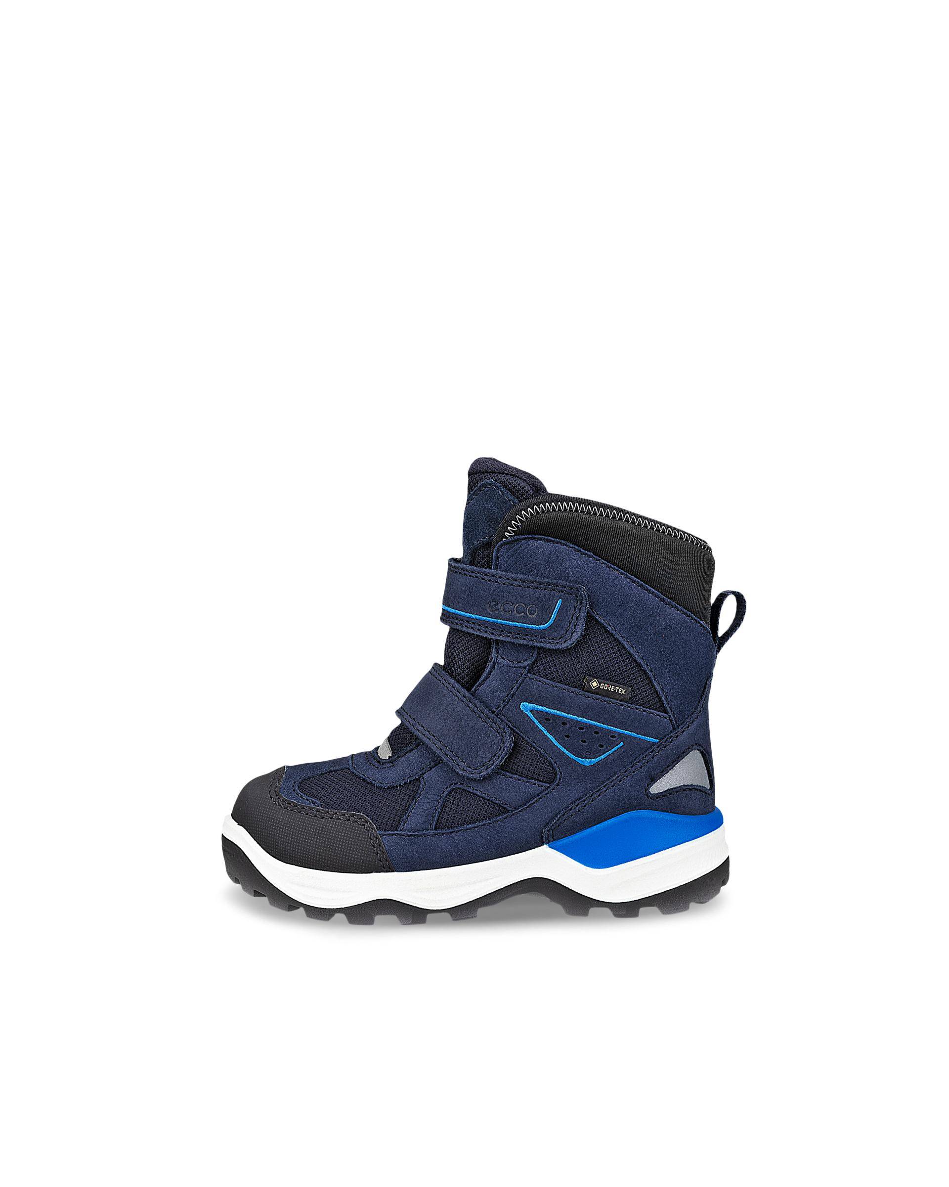 ECCO SNOW MOUNTAIN - Gore-Tex vinterstøvle i nubuck til børn - Blå - 27- Gore-Tex