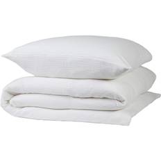Magasin Stonewashed Muslin Sengesæt White White Str 200x220 Sengetøj
