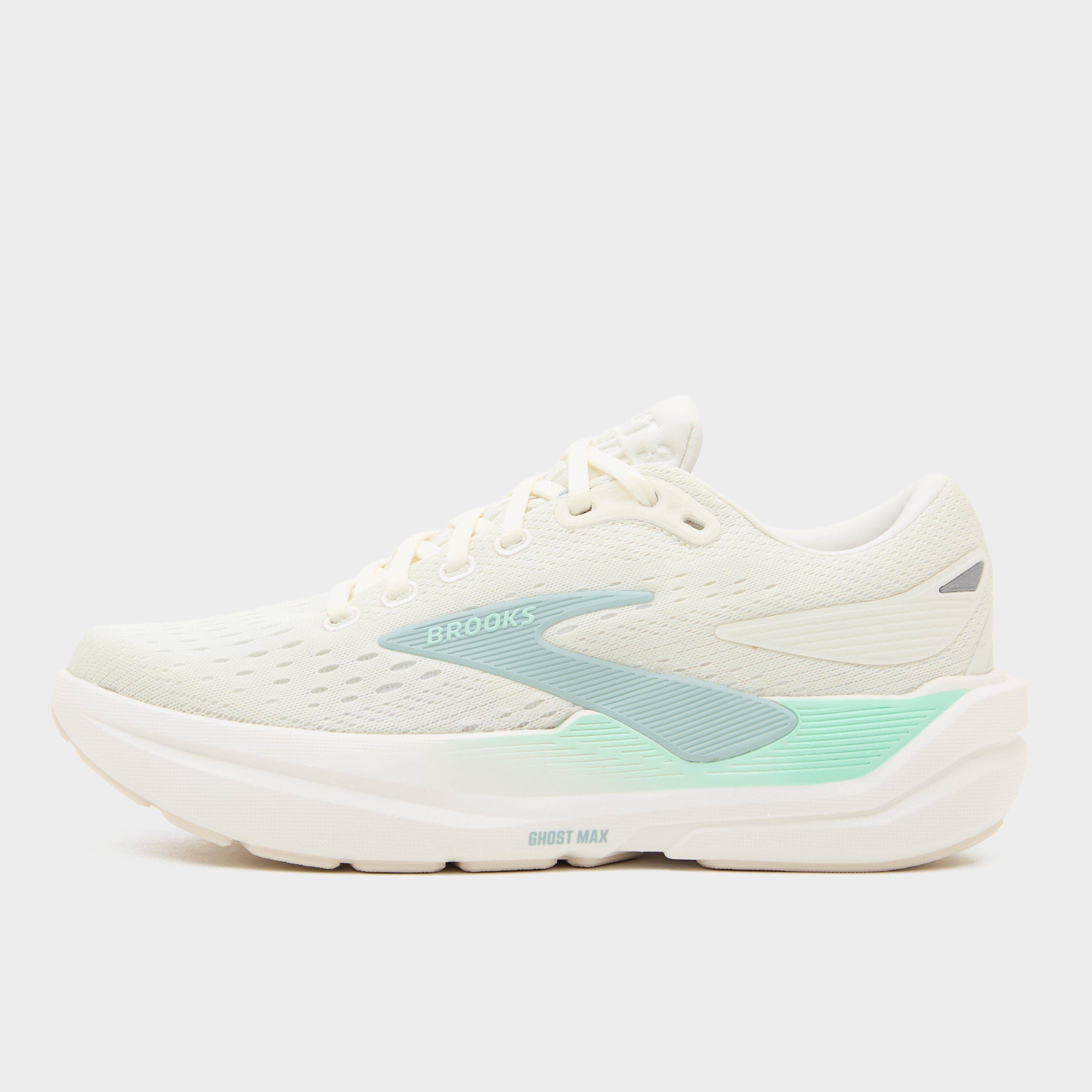Brooks Women's Ghost Max 3 Running Shoes, Coconut/Yucca/Grey Mist