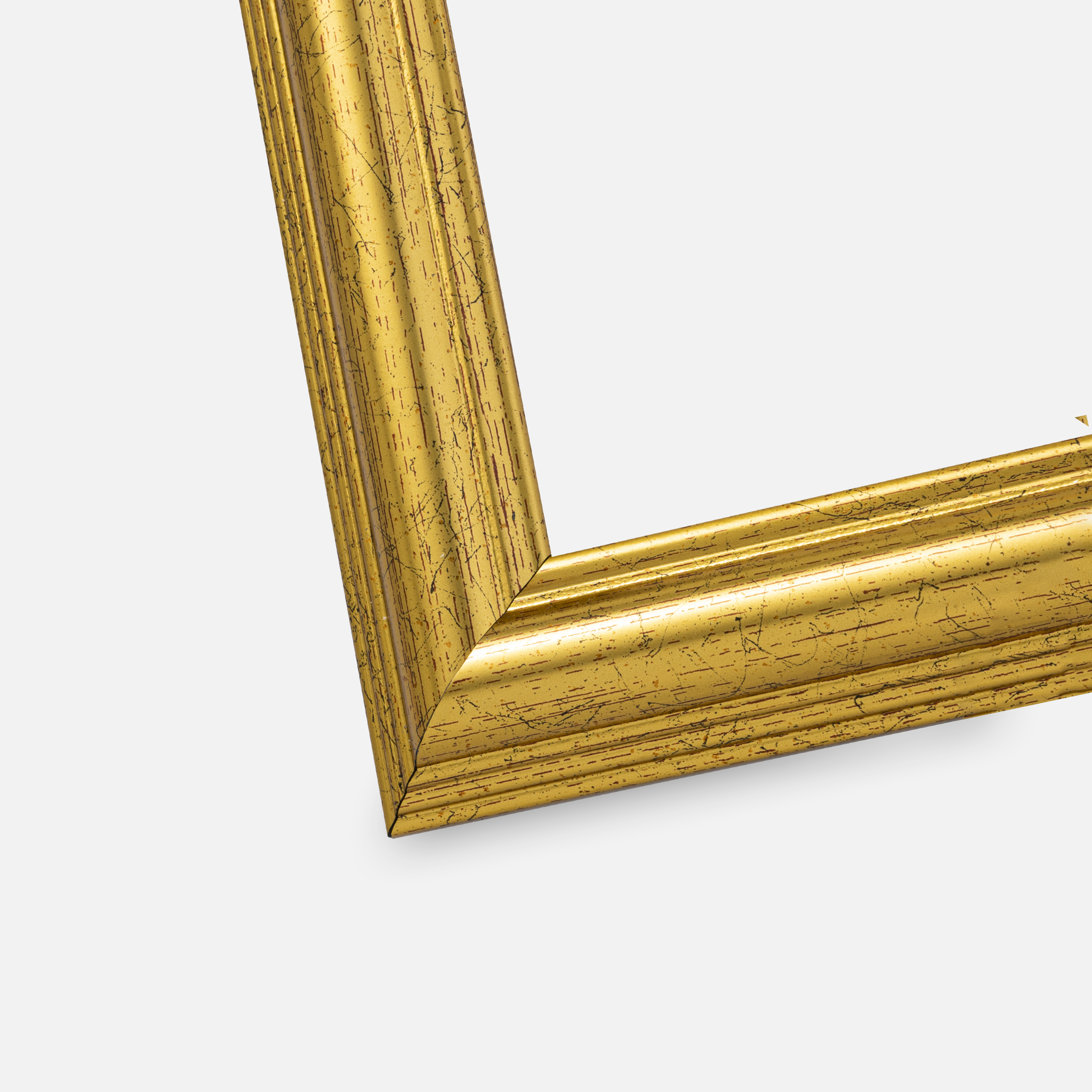 Ramme Västkusten Guld 55x75 cm - Passepartout Hvid 45x64 cm