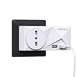 PD20W Uttag USB C med Strömbrytare, Grenuttag med QC20W och PD18W Snabbladdning, Flera Uttag Väggladdare Multipelkontakt 3 Schuko Nätuttag 6 USB Laddare Uttagsadapter, Vägguttag med Mobilhållar,Vit