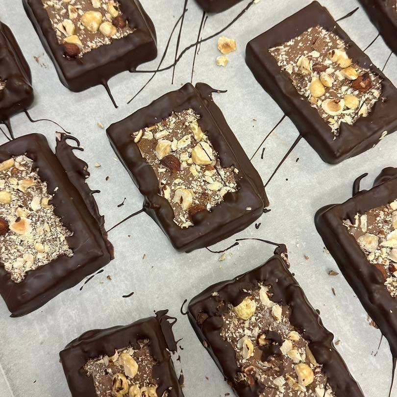 Chokolenten, Hjemmelavet nougat, ca. 80 g..