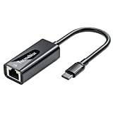 Tccmebius USB C till Ethernet-adapter, USB C till RJ45 10/100/1000 nätverk gigabit-adapter för MacBook Pro/Air, iPad Pro, Dell XPS, Surface Book, smartphone, kompatibel Windows 7/8/10, Mac OS