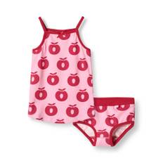 Småfolk Elstar Underwear Set with Apples Pink lilac Pink lilac-4-5 Y  Rosa  4-5 år