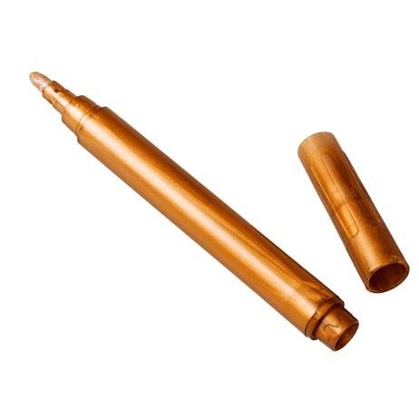 Metallic Tusch Kobber 3 mm Vandfast og Lugtfri.