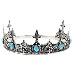 VALICLUD tiara prins medeltida krona kung cosplay hatt diadem Herrkrona vintage inredning Kläder kungakrona för män huvudbonad prop prinsessa dekorera pannband huvudbonader