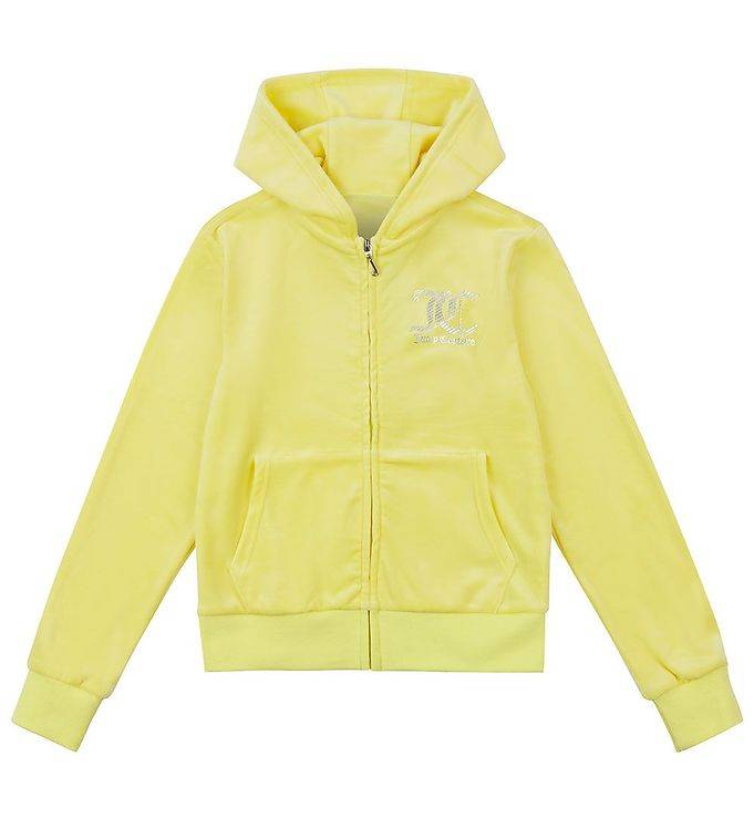 Juicy Couture Cardigan - Velour - Yellow Pear - Juicy Couture - 8-9 år (128-134) - Cardigan