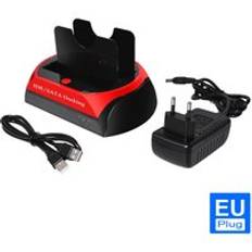 3.5 tums usb 2.0/ typ c to 2 sata 2.5 & #39 ;& #39 ; 3.5 & #39 ;& #39 ; ide hdd disk h&#xE5;rddiskfodral st&#xF6;d 2tb h&#xE5;rddiskh&#xF6;lje f&#xF6;r b&#xE4;rbar dator - Eu-kontakt