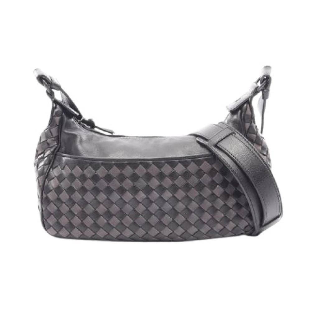 Bottega Veneta Vintage Pre-owned Intrecciato Skuldertaske - Vintage - Dame - Sort - ONE SIZE - Uld