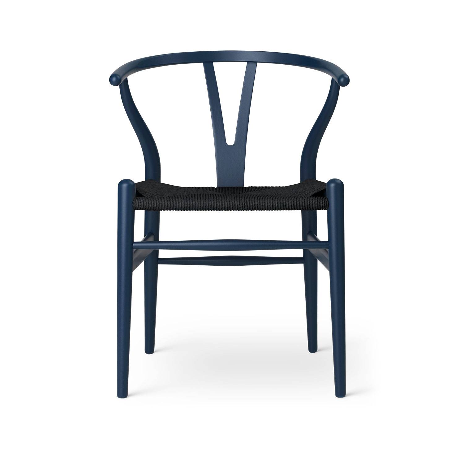 CH24 Y-stol CHS Soft Colors af Hans J. Wegner Blue Sort papirgarn.