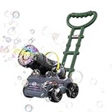 Gräsklippare bubbelmaskin,automatisk bubbelmaskin,Creative Outdoor Bubble Blower Bubble Maker Machine - Nyhet Bubbelblåsande Push Toy Elektrisk Bubble Maker för Outdoor Backyard Garden Beach