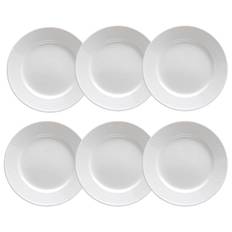 Rörstrand Swedish Grace Tallerken 21 Cm Sne 6 Stk - Middagstallerkner Porcelæn Snow (White) - 1011836-6pack