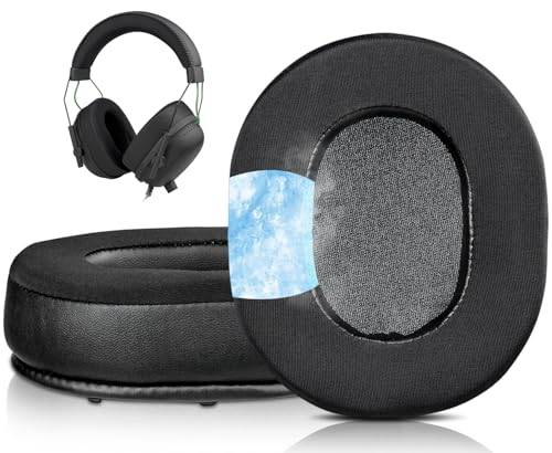 SOULWIT kylande Gel öronkuddar ersättning för Razer BlackShark V2/BlackShark V2 Pro Gaming Headset (Passar inte V2 Pro 2023 eller V2 HyperSpeed Wireless), öronkudde med högdensitet ljudisoleringsskum