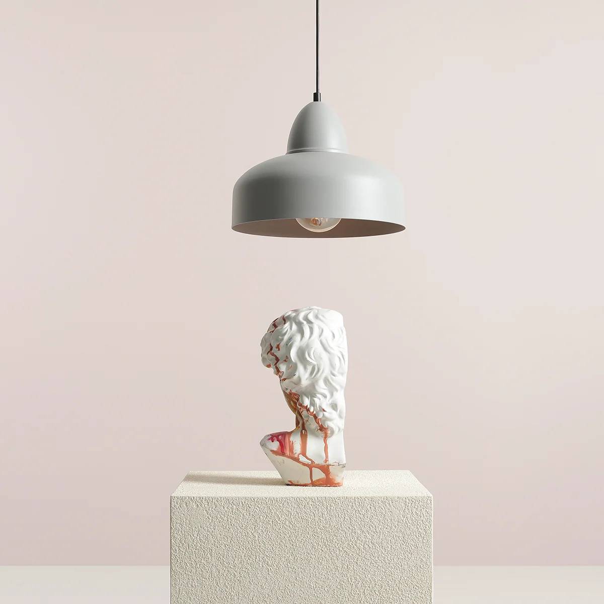 Kosmo - Loftlampe i grå metal