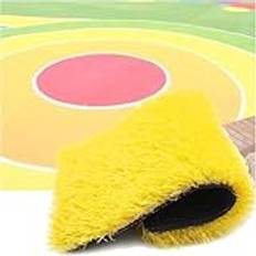 Gräsmatta Konstgräsmatta, Uteplats Landskap Gräsmatta, Självdränerande Husdjur SoftGrass Roll for Lekplats (Färg: Gul, Storlek: 59x98in)