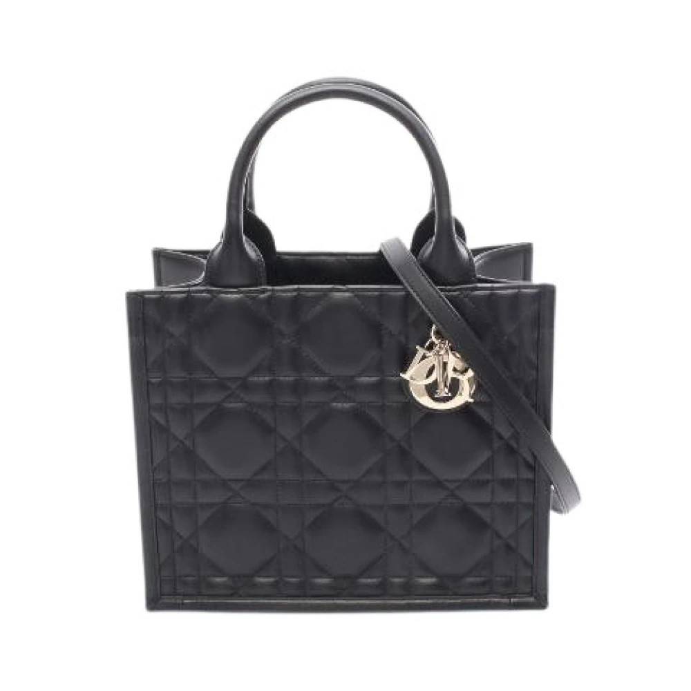Dior Vintage - Pre-owned Book Tote Läder Tygväska Vintage - Dam - ONE Size - Läder