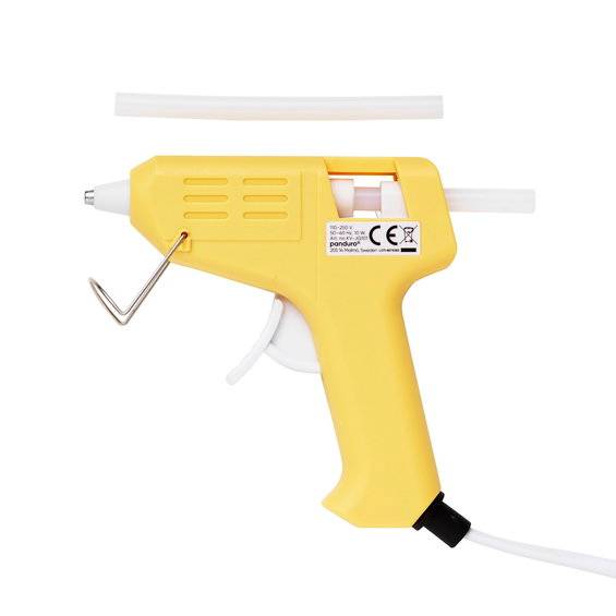 Limpistol Mini 7 mm gul, 10W, 175 cm sladdlängd. 2 limstavar medföljer - Gul