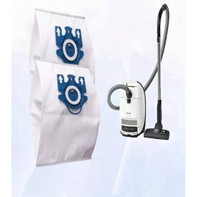 5/10st dammpåsar kompatibla med Miele C1 C2 C3 C5 S-serien dammsugare - Vitt (Multi-size)