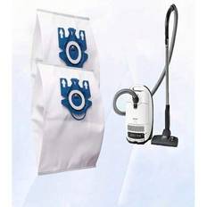 5/10st dammpåsar kompatibla med Miele C1 C2 C3 C5 S-serien dammsugare - Vitt (Multi-size)