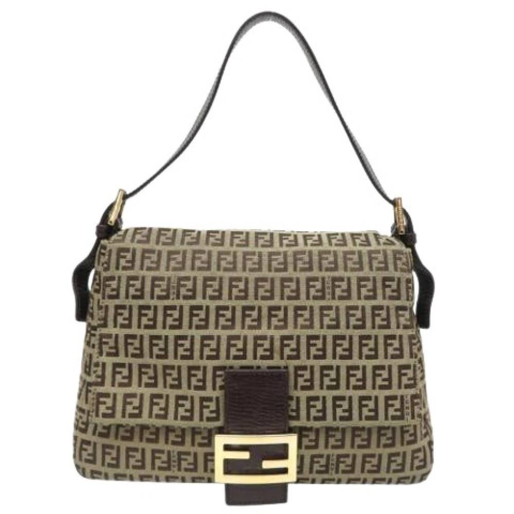 Fendi Vintage Pre-owned Vintage Skuldertaske - Vintage - Dame - Brun - ONE SIZE - Uld