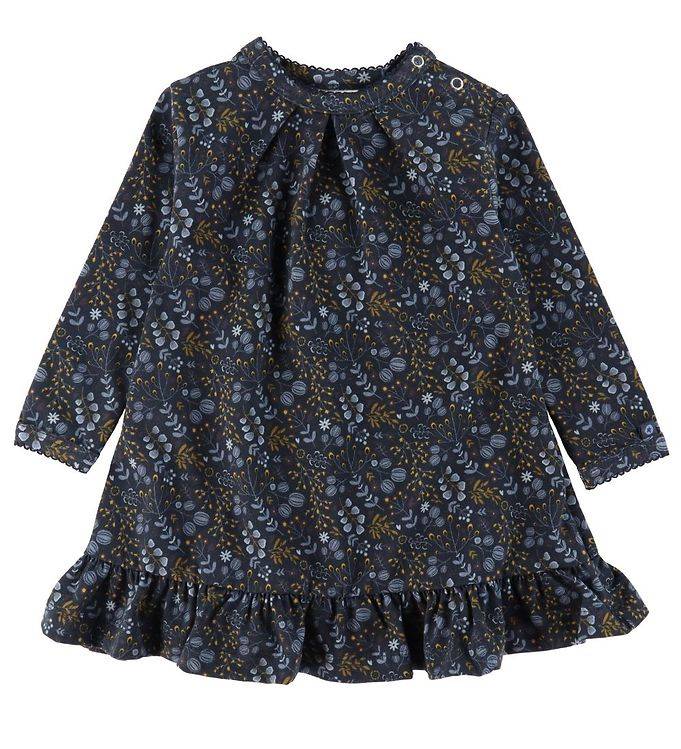 Smallstuff Klänning - Flower - Dark Blue - Smallstuff - 56 - Klänning