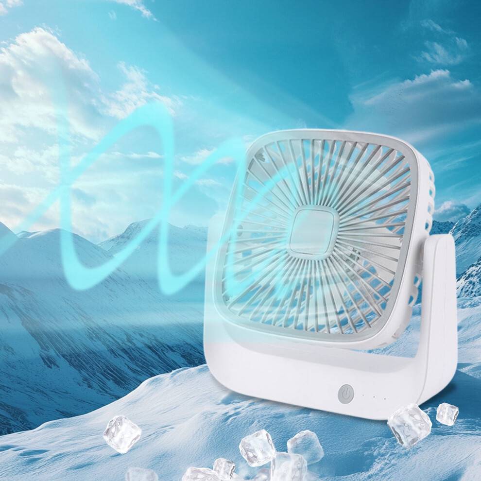 Stille USB-bordventilator – Kompakt, bærbar personlig ventilator.