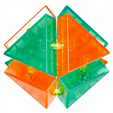 QiYi KML Eight Faced Puzzle Transparent Green/Orange - Difficulty Level 1