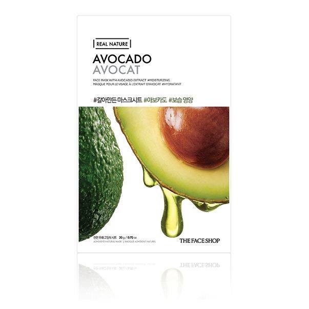 THE FACE SHOP - Real Nature Face Mask - Avocado - 1pc - No Color