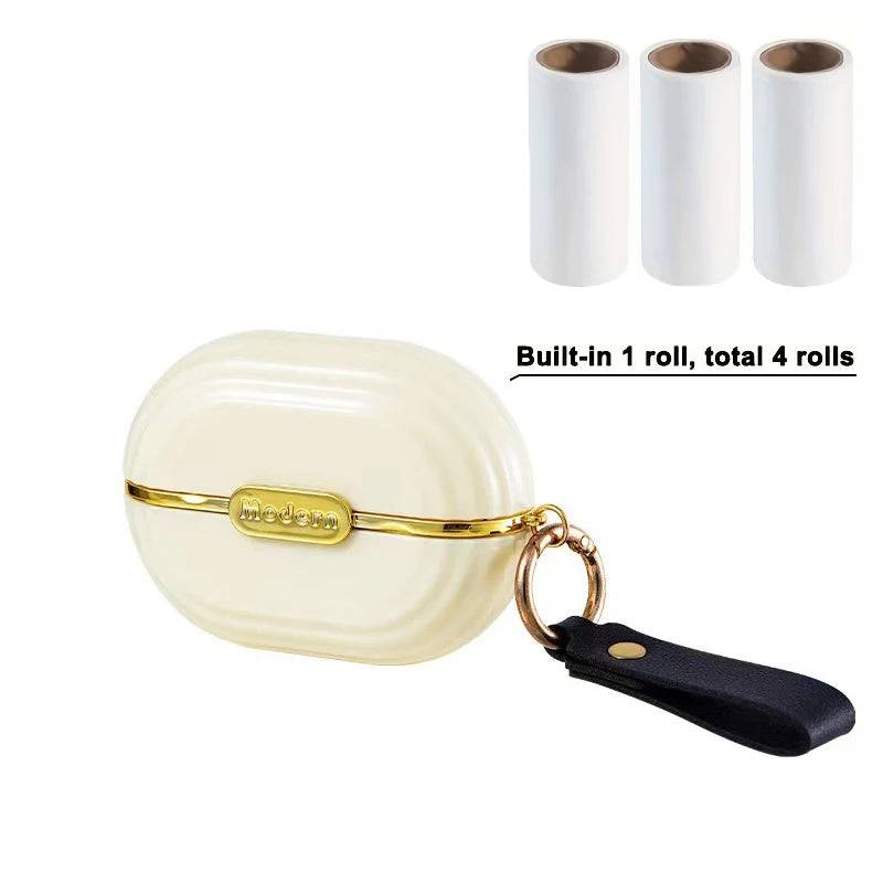 Portable Mini Pet Hair Lint Roller - White set