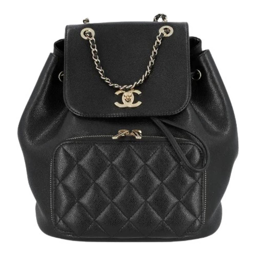 Chanel Vintage Pre-owned SAC A DOS Rygsæk - Vintage - Dame - Sort - ONE SIZE - Uld