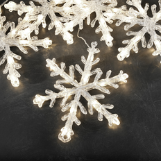 Ljusslinga Ute Snöflinga Varmvit LED System 31V Gnosjö Konstsmide
