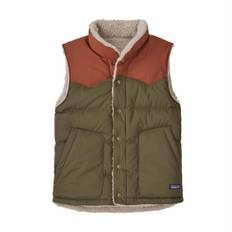 Patagonia Mens Reversible Bivy Down Vest, Basin Green