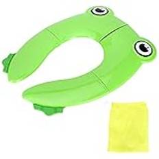 Glomora Folding Travel Potty Seat, Portable Baby Toddler Toilet Training Seat Non Slip Pad for Kids Boys & Girls,Fits Most Toilets (Green)