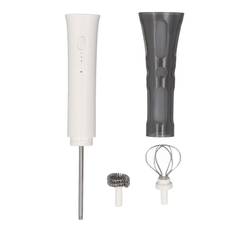 Kitchen Milk Frother Wand Handheld Drink Mixer With 2 Whisk Attachments Electric Whisk Foam Maker