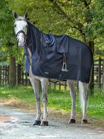 Equiline Corby Full Neck Regntäcke Blå Large