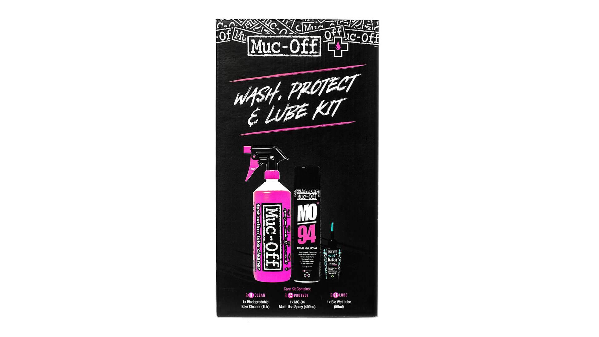 MUC-OFF Wash, Protect and Dry Lube Kit