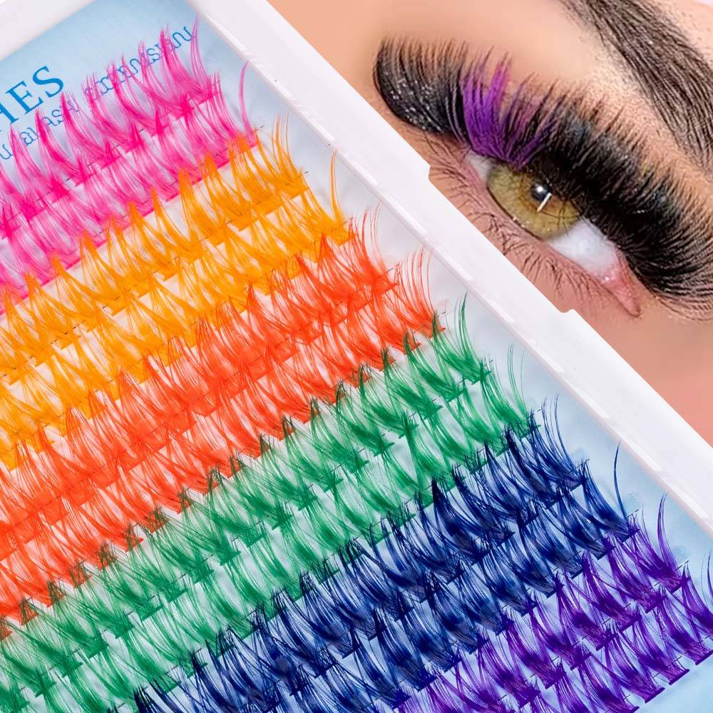 240 Clusters Of False Eyelashes For Eyelash Extensions, Featuring D-shaped Bundles In , Reusable Individual Lashes, Perfect For Music Festivals, Parties, Stage Performances, And Holiday Eye Makeup