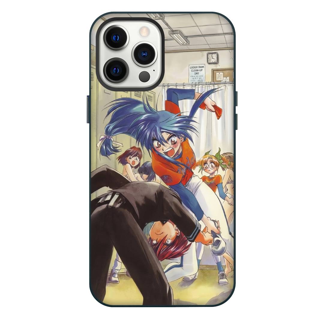 Full Metal Panic Phone Case For iPhone Samsung Galaxy Pixel OnePlus Vivo Xiaomi Asus Sony Motorola Nokia - Full Metal Panic Characters Spanking In Head Poster.