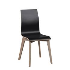 Gracy stol svart laminat/vitpigmenterad ek