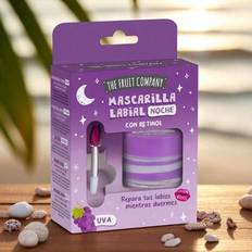 The Fruit Company Overnight Lip Mask - Intensiv återfuktning medan du sover - Med retinol, hyaluronsyra, vitamin C och niacinamid - Reparerar, ger när - Uva