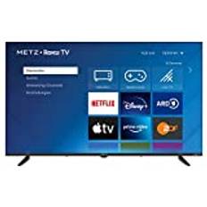 METZ Blue Roku TV, HD Smart TV, 32 Zoll, 80 cm, Fernseher mit Triple Tuner, WLAN, LAN, HDMI, USB, 32MTD3011Z, schwarz