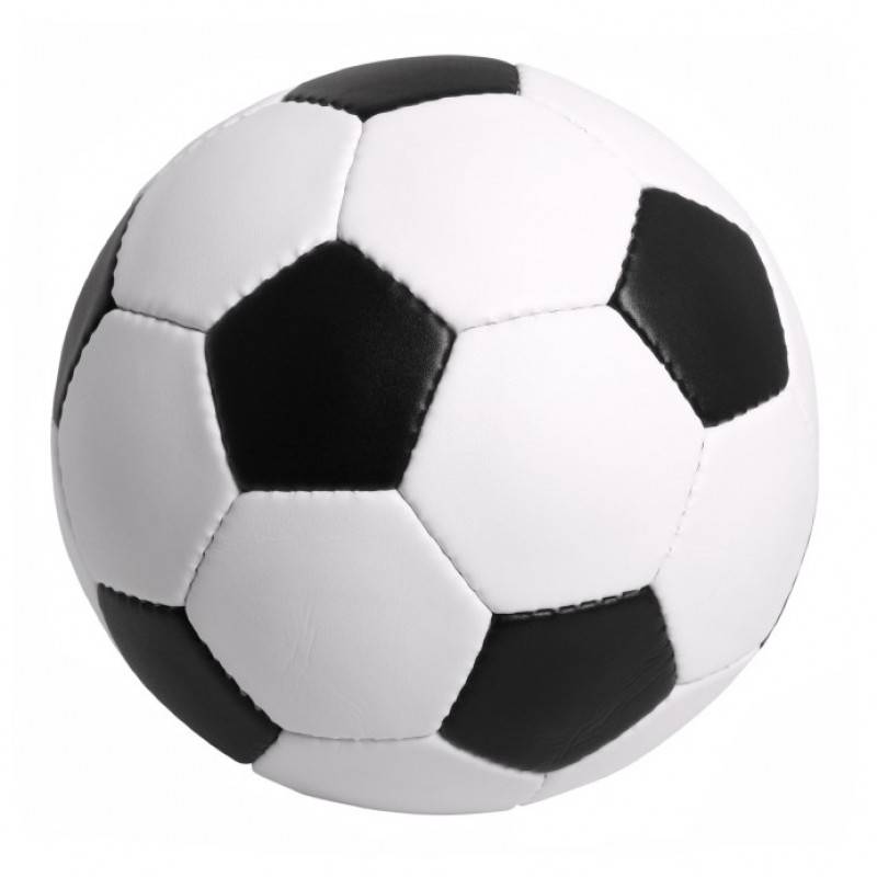 Fodbold str. 5 sort og hvid.