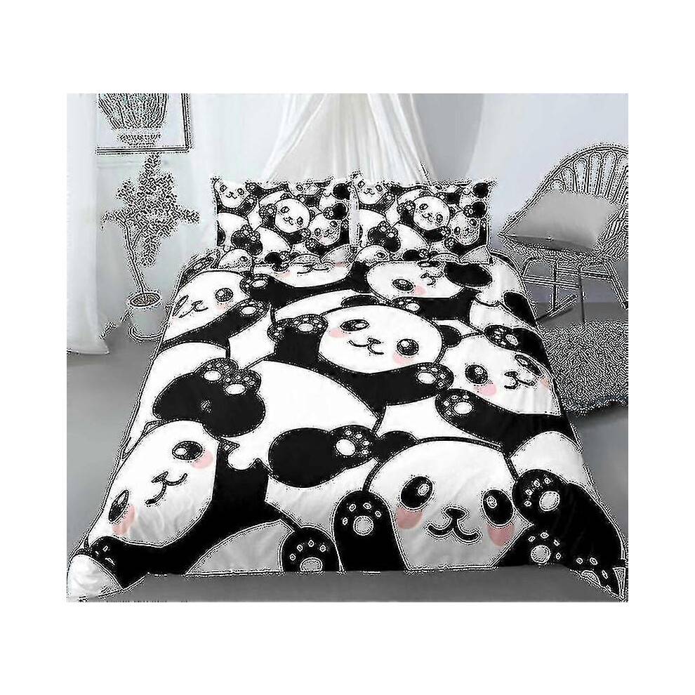 (180cm) Xm-12# 3d Panda Animal Cute Kit Duvet Cover Three Piece Set Four Piece Set-lian