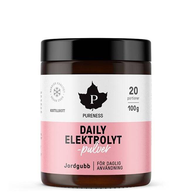 Daily Elektrolytpulver Jordgubb 100 g Pureness
