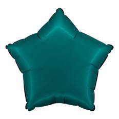 Folieballong Stjerne Satin Emerald Green