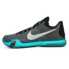 Nike Kobe 10 Liberty Kobe Non slip Lightweight Low Top Performance Basketball Shoes Men's Black Ice Green 44